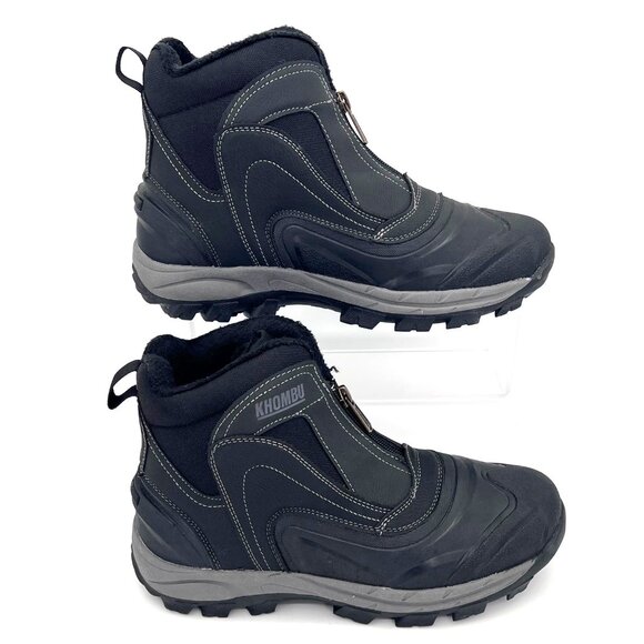 Khombu Mason Hybrid Winter Boot Mens Size 8M With Warm Cushioned Footbed Black - Picture 9 of 16
